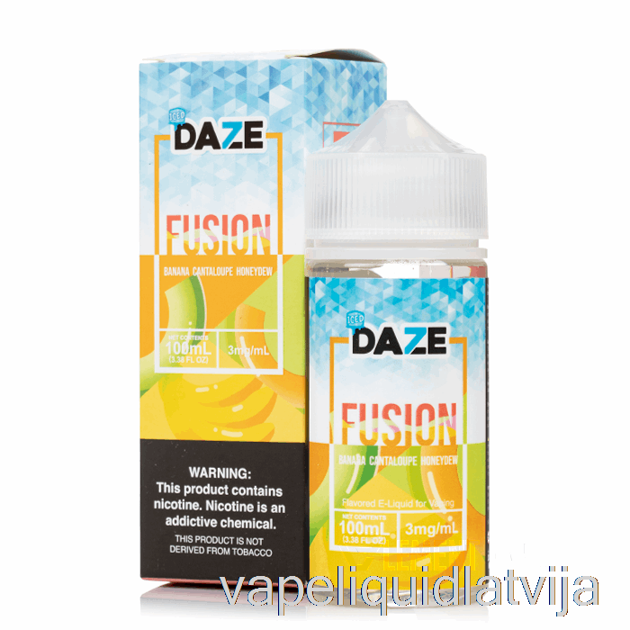 Ledus Banānu Kantalupa Medusrasa - 7 Daze Fusion - 100ml 0mg Vape šķidrums